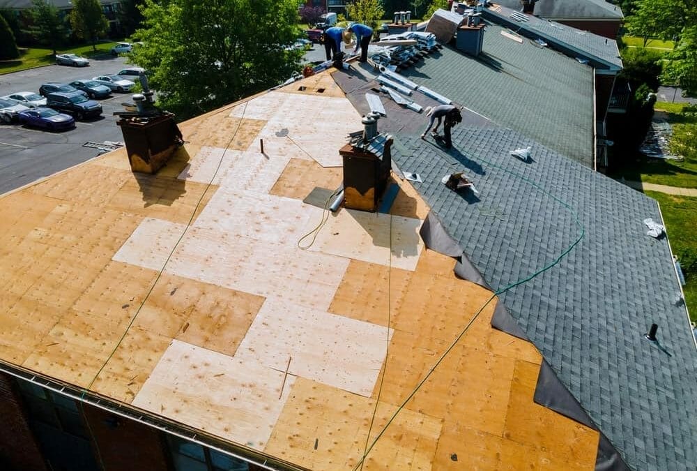 Expert Roofing Contractors Replacing an old residential roof in Port Orchard